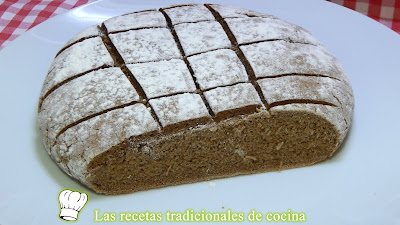 Receta fácil de pan integral de centeno muy sano y nutritivo