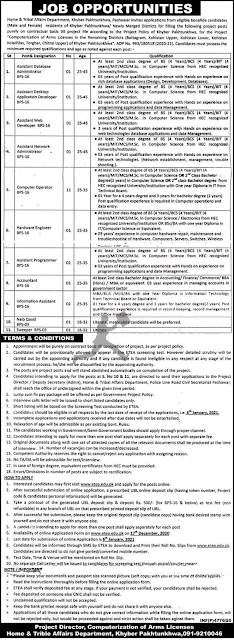 The Ministry of Interior and Tribal Affairs Latest Jobs Dec 2020