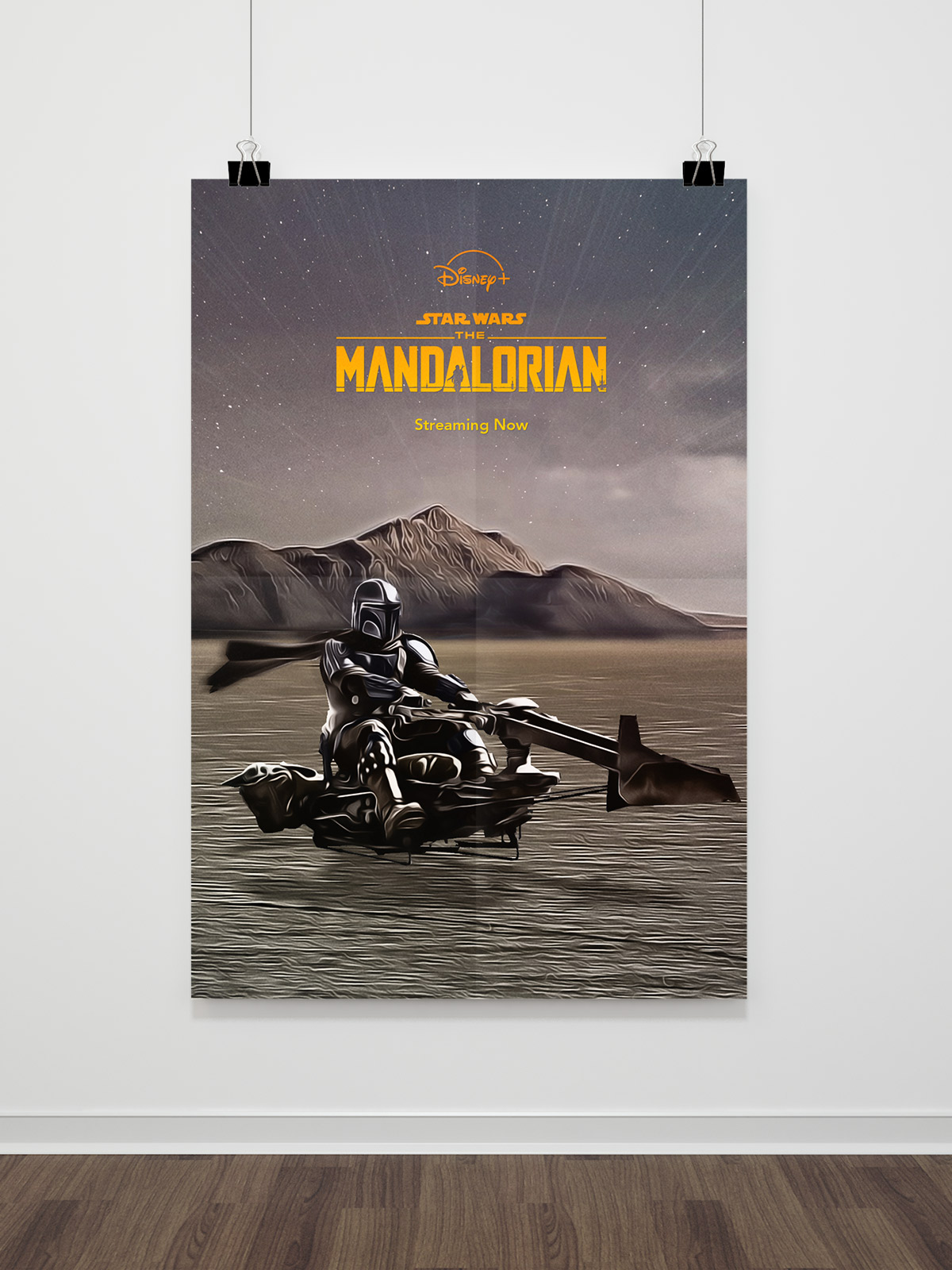 Fan art Supervault: pôsteres The Mandalorian - supervault