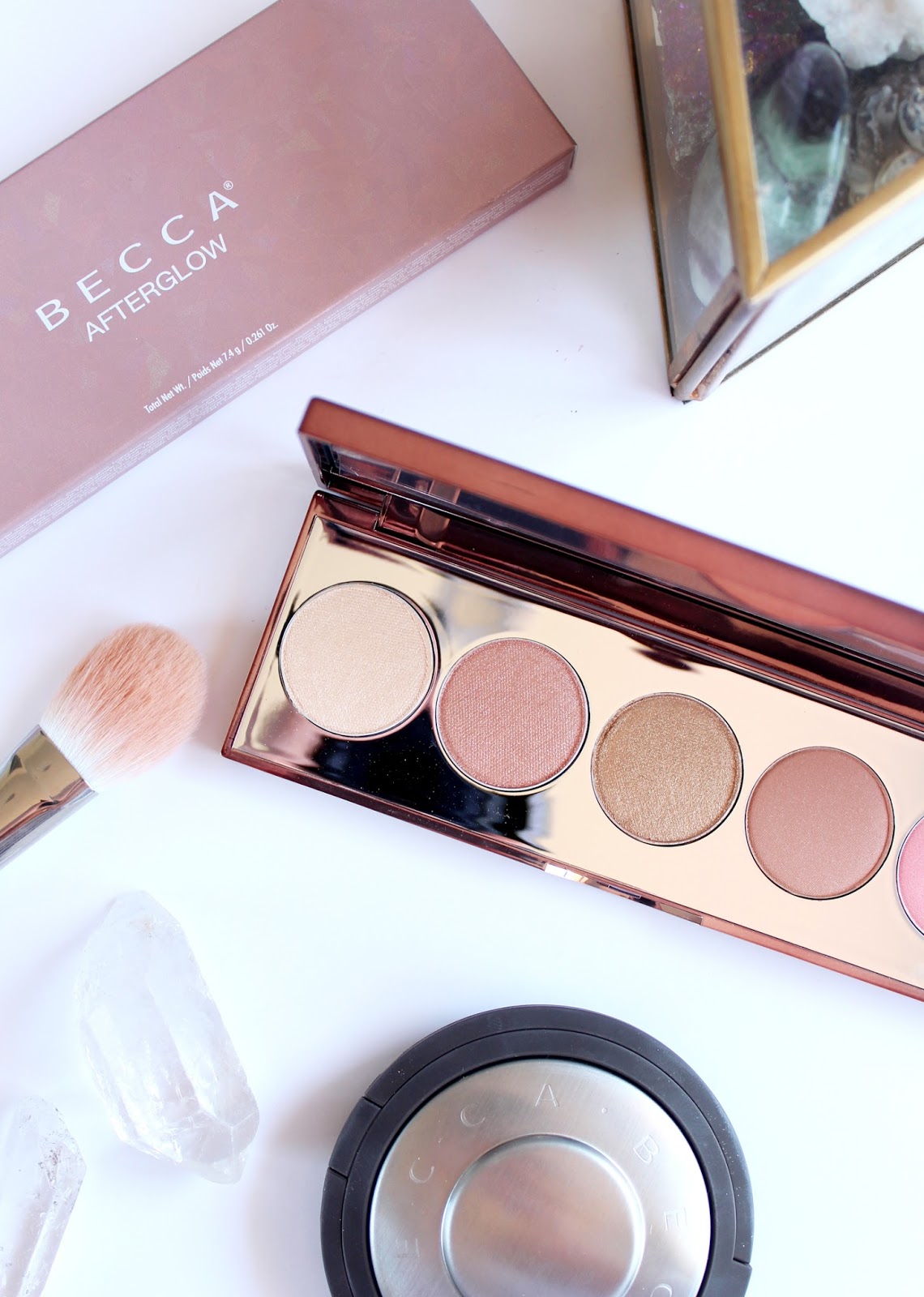 BECCA COSMETICS | Afterglow Palette - Review + Swatches - CassandraMyee