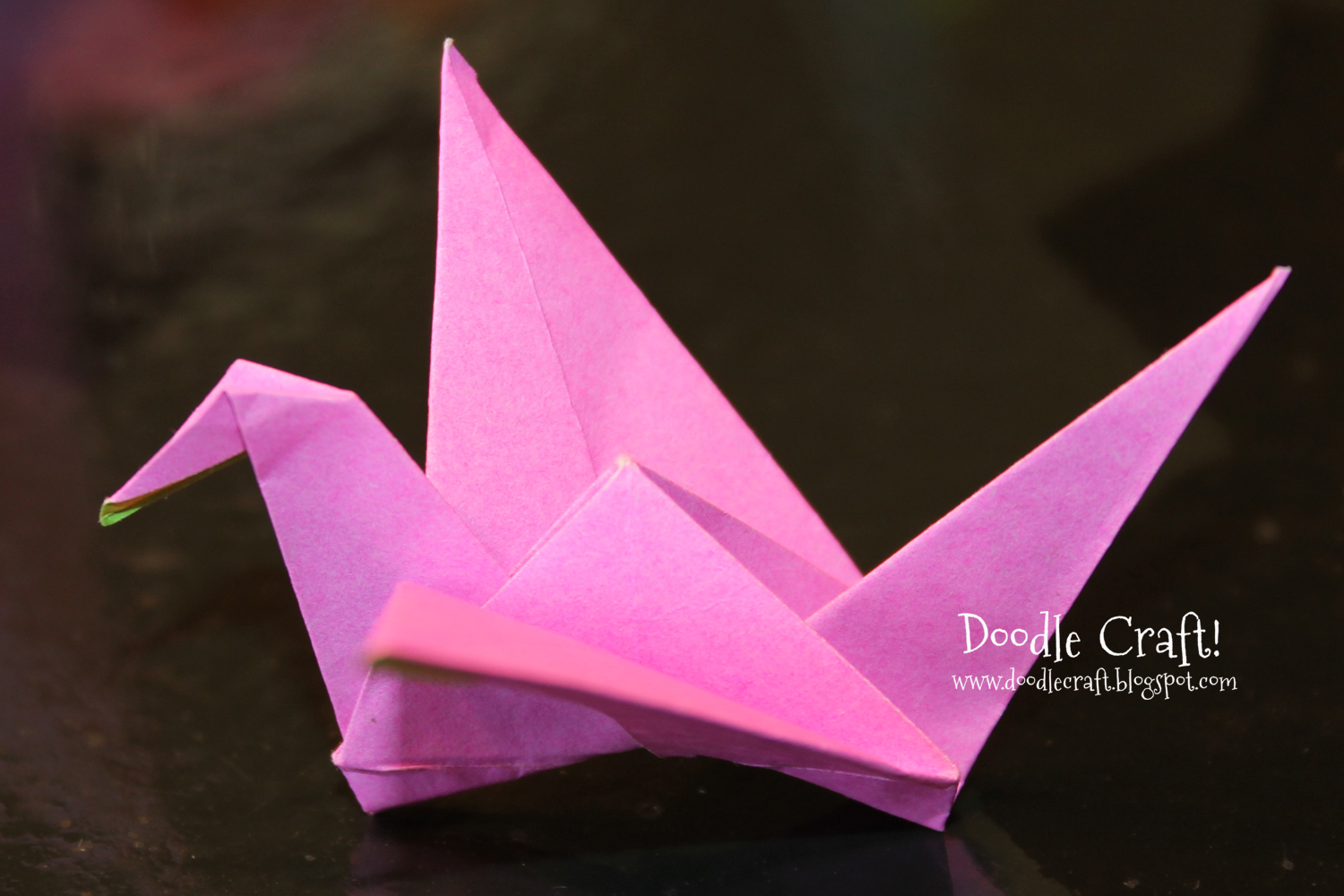 Origami Flapping Paper Crane Mobile!