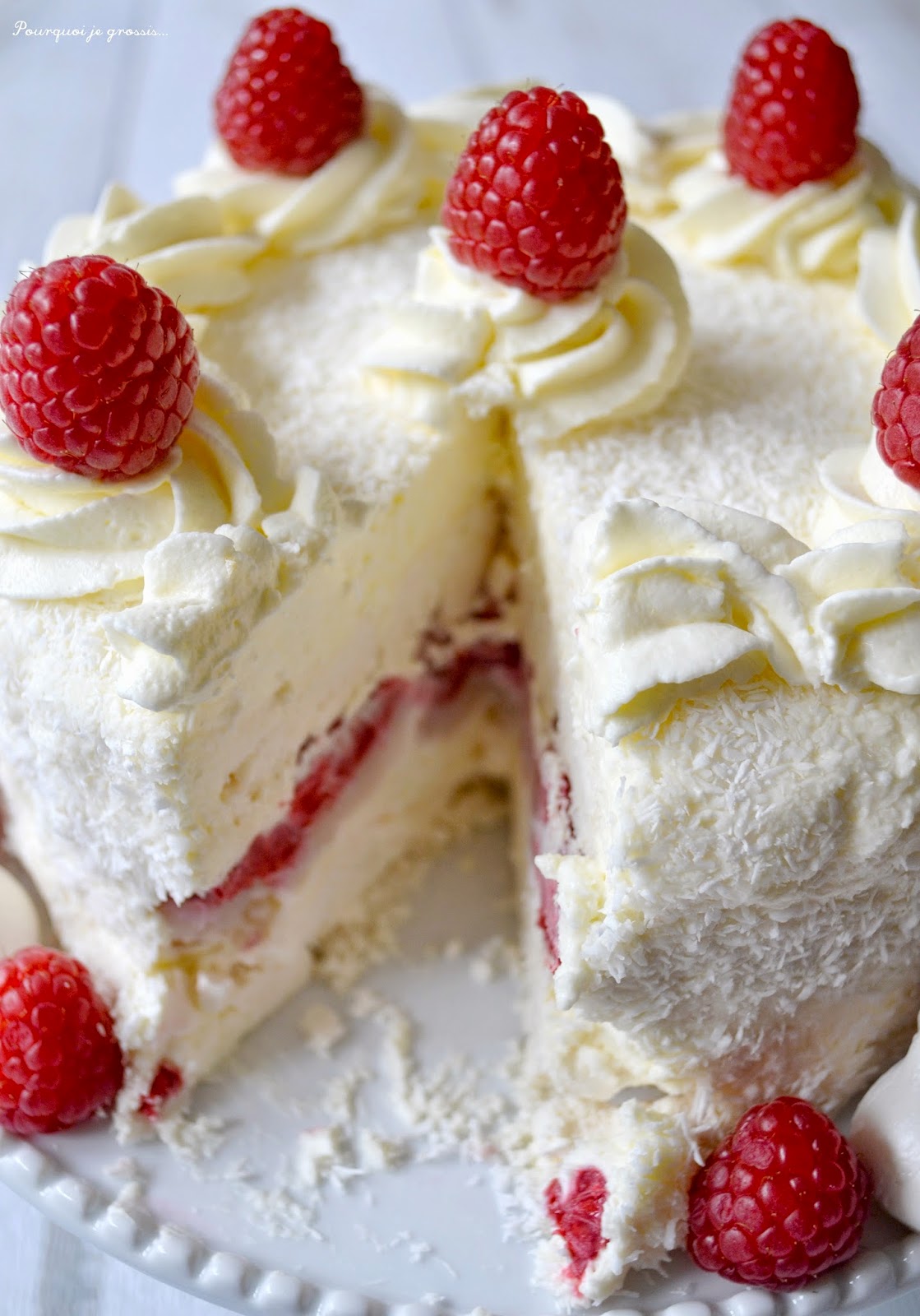 Pourquoi je grossis Gâteau glacé à la meringue, chantilly noix de