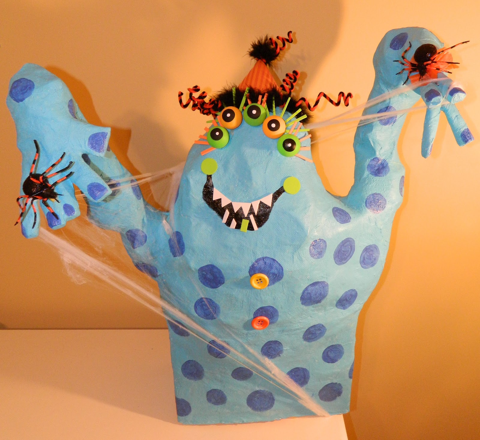 What Happens at Grandma's Paper Mache Monster Instructions
