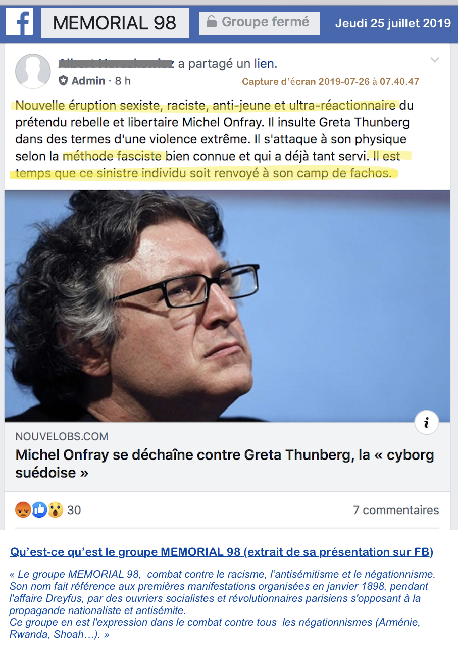 Le philosophe français Michel Onfray estil (réellement) passé à l