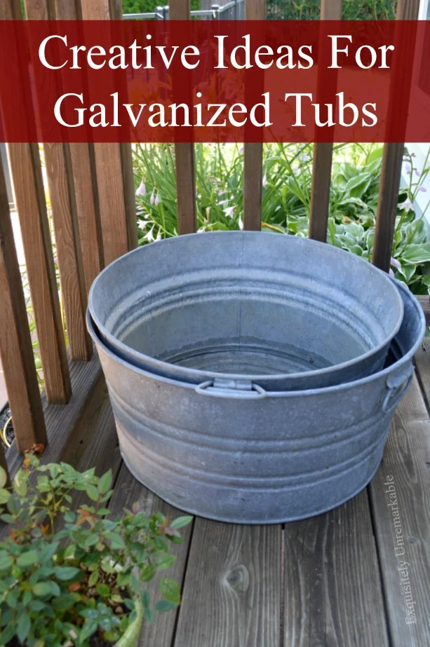 How To Decorate With Galvanized Tubs