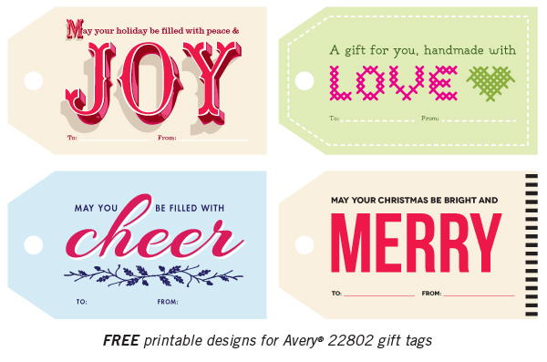 Avery Printable Gift Tags