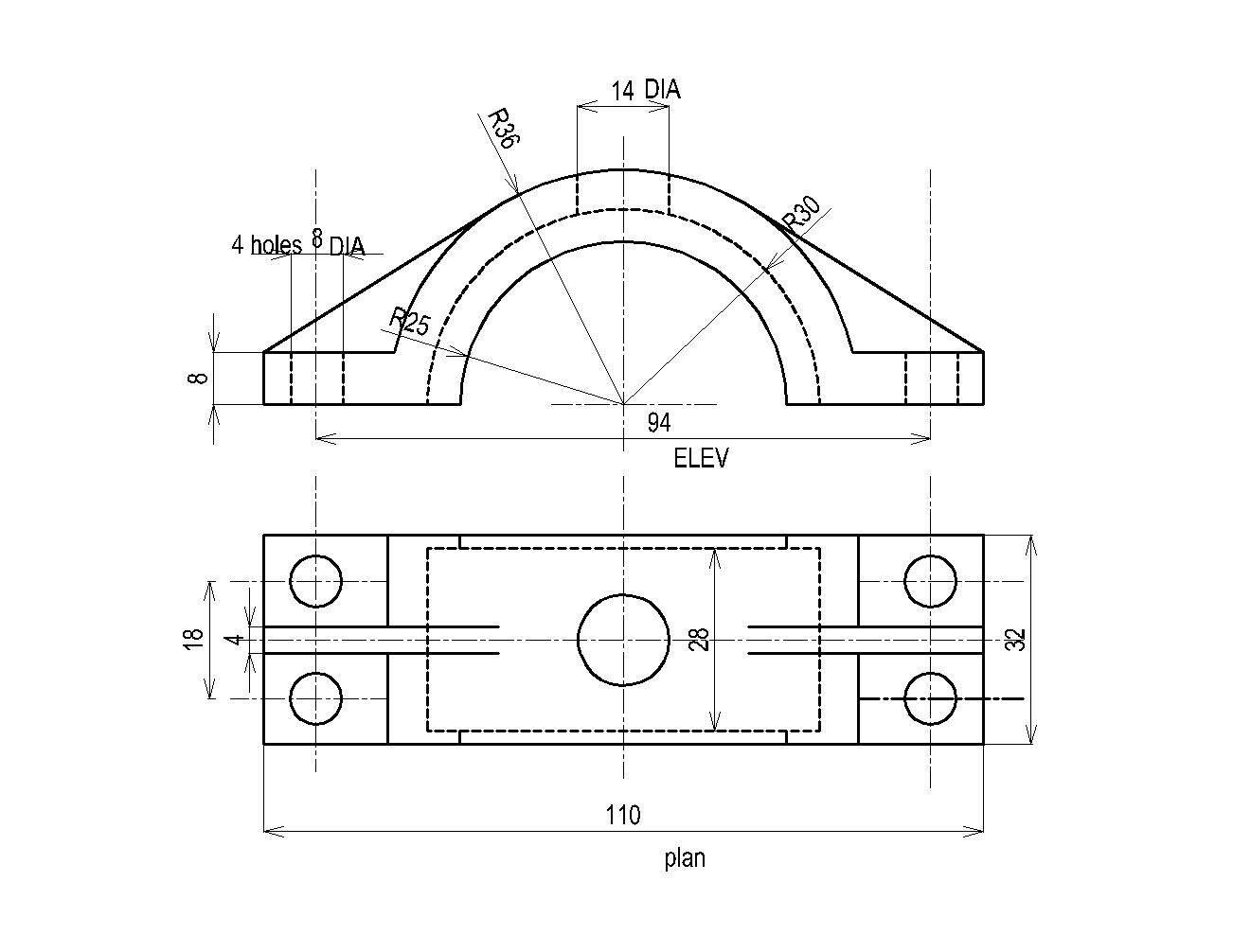 رسم القطاعات الهندسيه باسهل الطرق وتطبيقها على الاوتوكاد