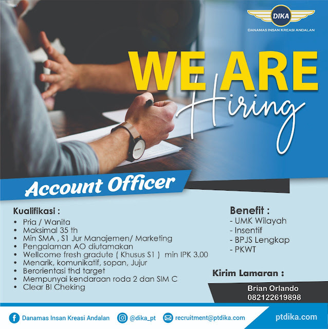 Lowongan Besar Besaran Pt Danamas Insan Kreasi Andalan Oktober 2019 Serangid