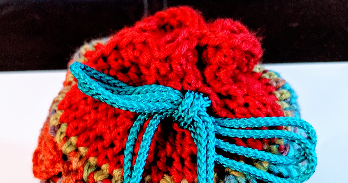 Crochet Dragon Scale Bag \u2022 Dragon Egg Drawcord Pouch \u2022 One Of A Kind