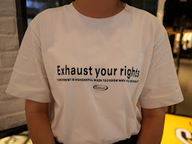"Exhaust your rights" Cabbeen shirt