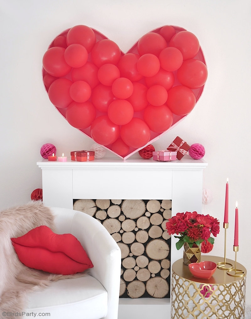 Balloon Heart Backdrop DIY 🎈💖 Party Ideas Party Printables Blog
