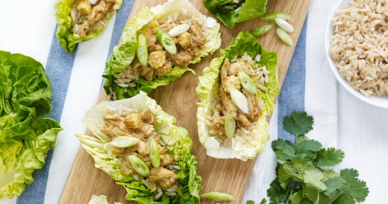 Satay Chicken in Baby Gem Lettuce Cups ... | I Wasn't Expecting That