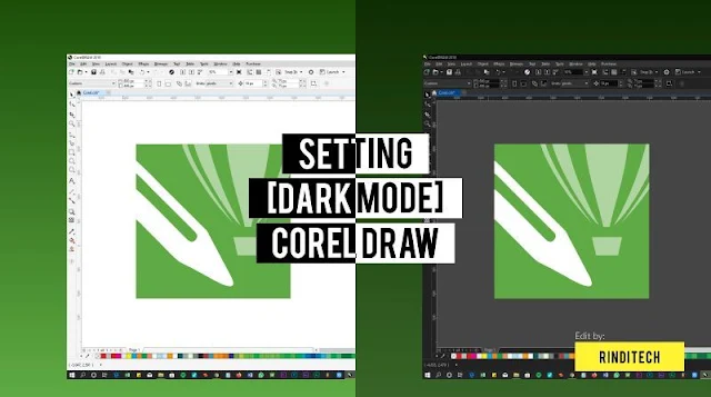 Cara Mudah Dark Mode di Corel DRAW