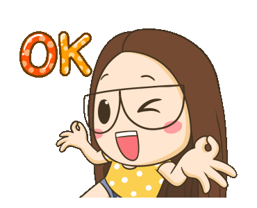 LINE Official Stickers - TuaGom: A Cute Little Girl Example with GIF ...