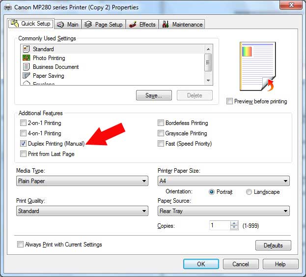 How to Print Two-Sided Documents in Microsoft Word 2010