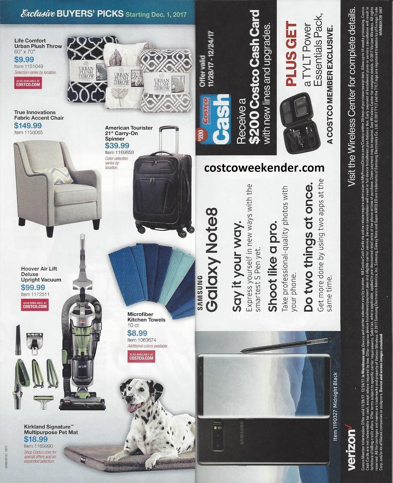 Current Costco Coupon Book December 2017 Costco Weekender