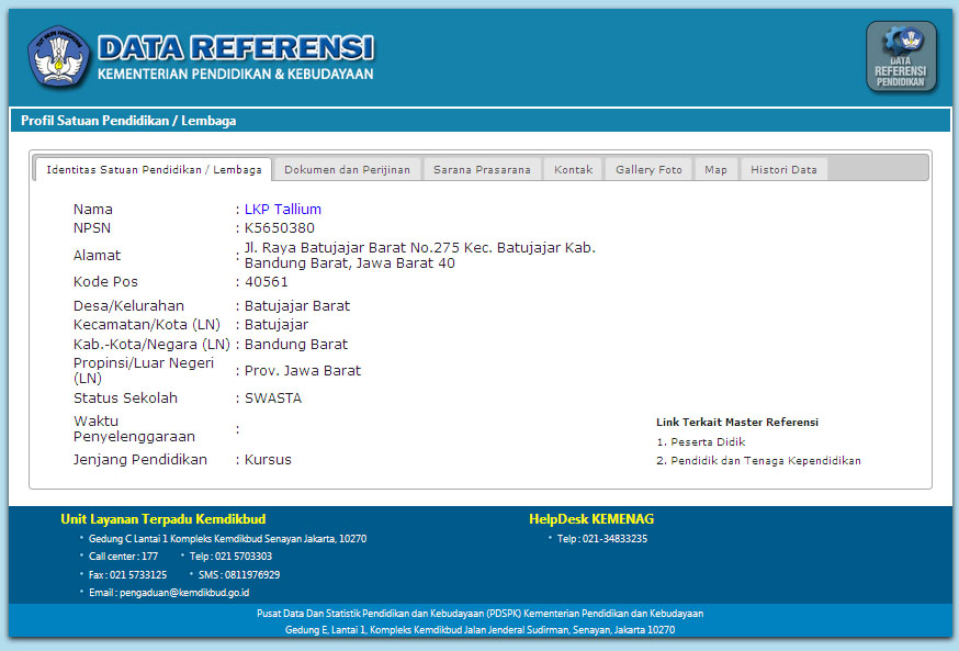 Info Dapodikmas New Lkpk Tallium