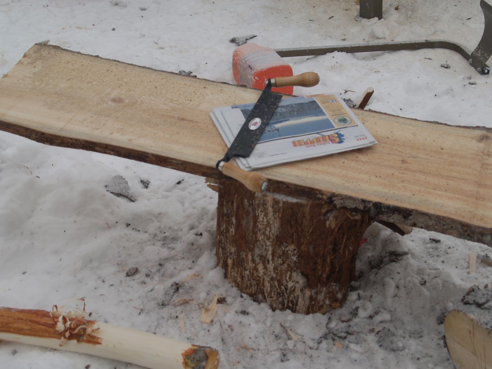 Log Cabin From The Ground Up NEW tools in use!