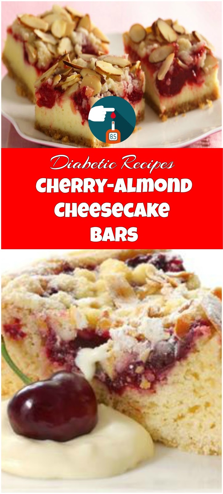 Diabetic Recipes Diabetic Recipes CherryAlmond Cheesecake Bars