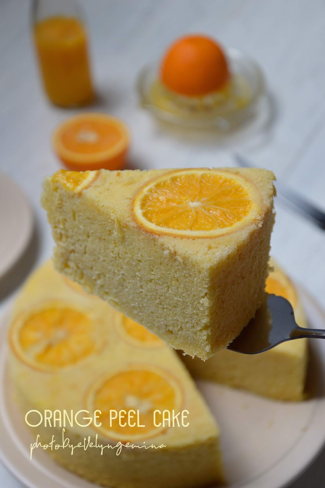 I POSE DESSERTS... ORANGE PEEL CAKE