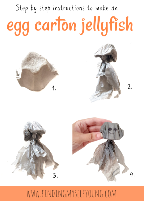 how to make a jellyfish from an egg carton