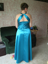 My Turquoise Satin Dress