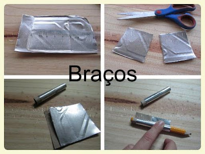 Anjo de Natal com material reciclado