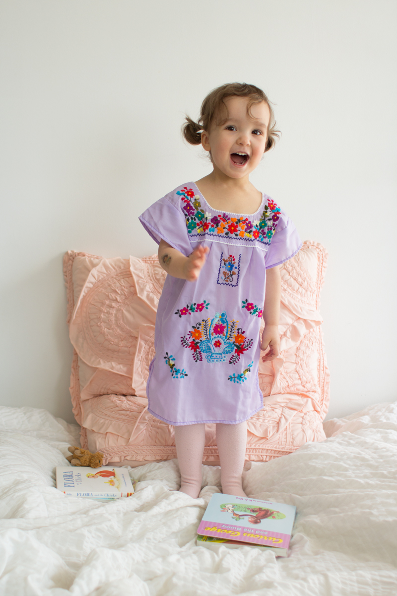 Embroidered Little Girls Dress