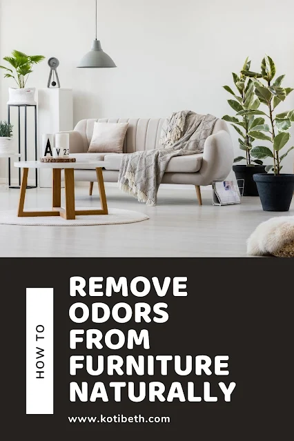 How to remove odors from furniture, fabric, and linen naturally.  Get several natural DIYs to make for your couch, sofa, curtains, pillows, and even carpet. Get rid of house smells with odor eliminator natural ingredients like baking soda, vinegar, vodka, and essential oils. Plus how to make a homemade Fabreeze spray furniture spray with essenital oils and vodka to remove odors naturally with a linen spray. #odoreliminator #recipe #diy #linenspray