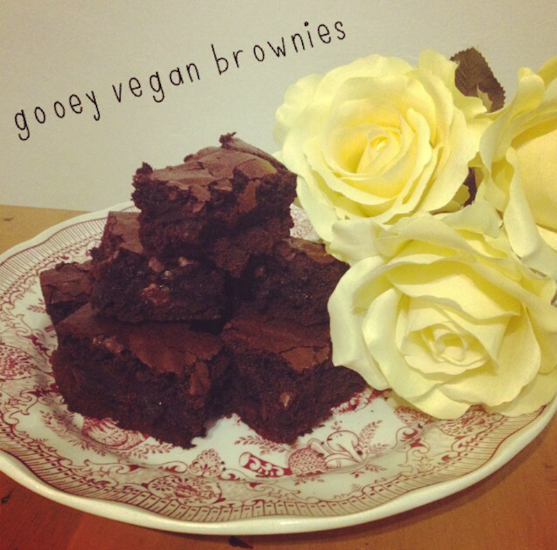 oui je t'aime aussi RECIPE Gooey Vegan Brownies