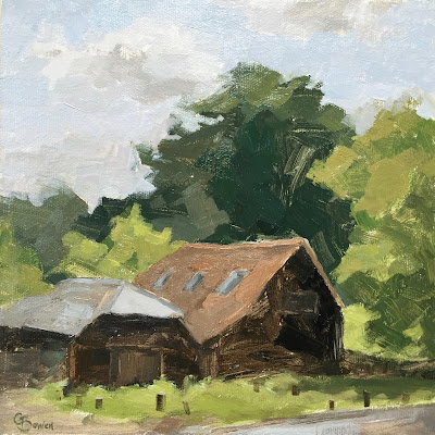 #96 ‘The Barns, Tilford Green’ 8×8″