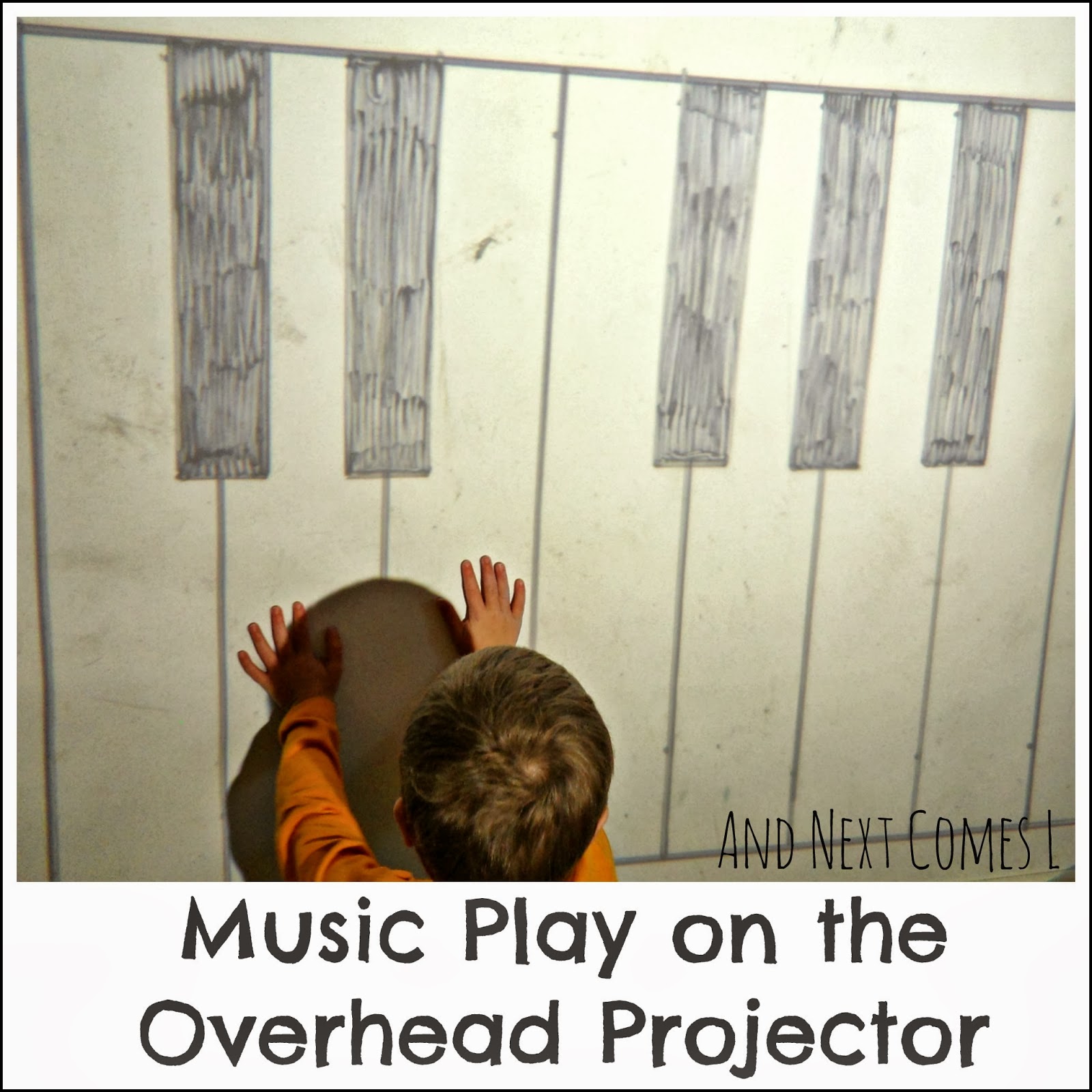 Music Play on the Overhead Projector {Music Activities for Kids} And
