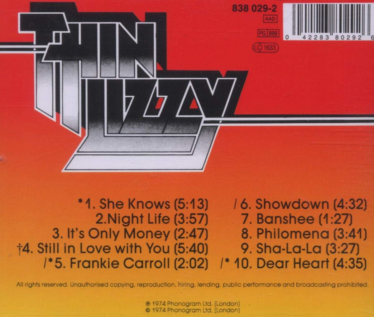 Classic Rock Covers Database (full album torrents) Thin Lizzy