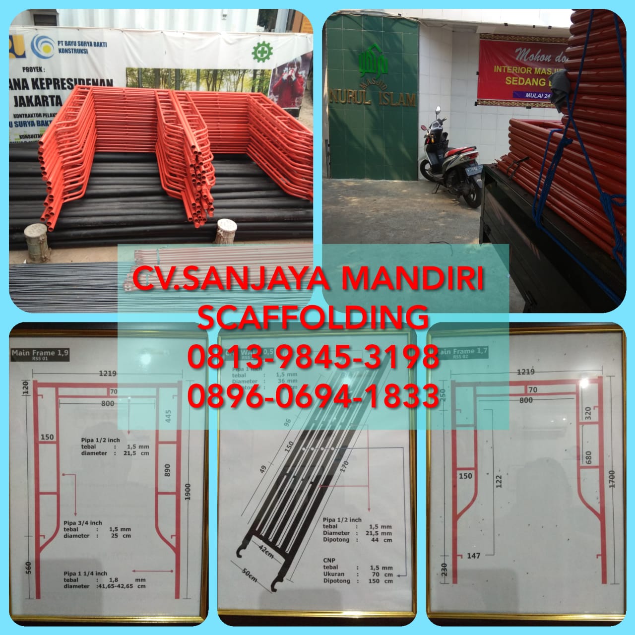 SCAFFOLDING CV. SANJAYA MANDIRI TANGERANG jual catwalk