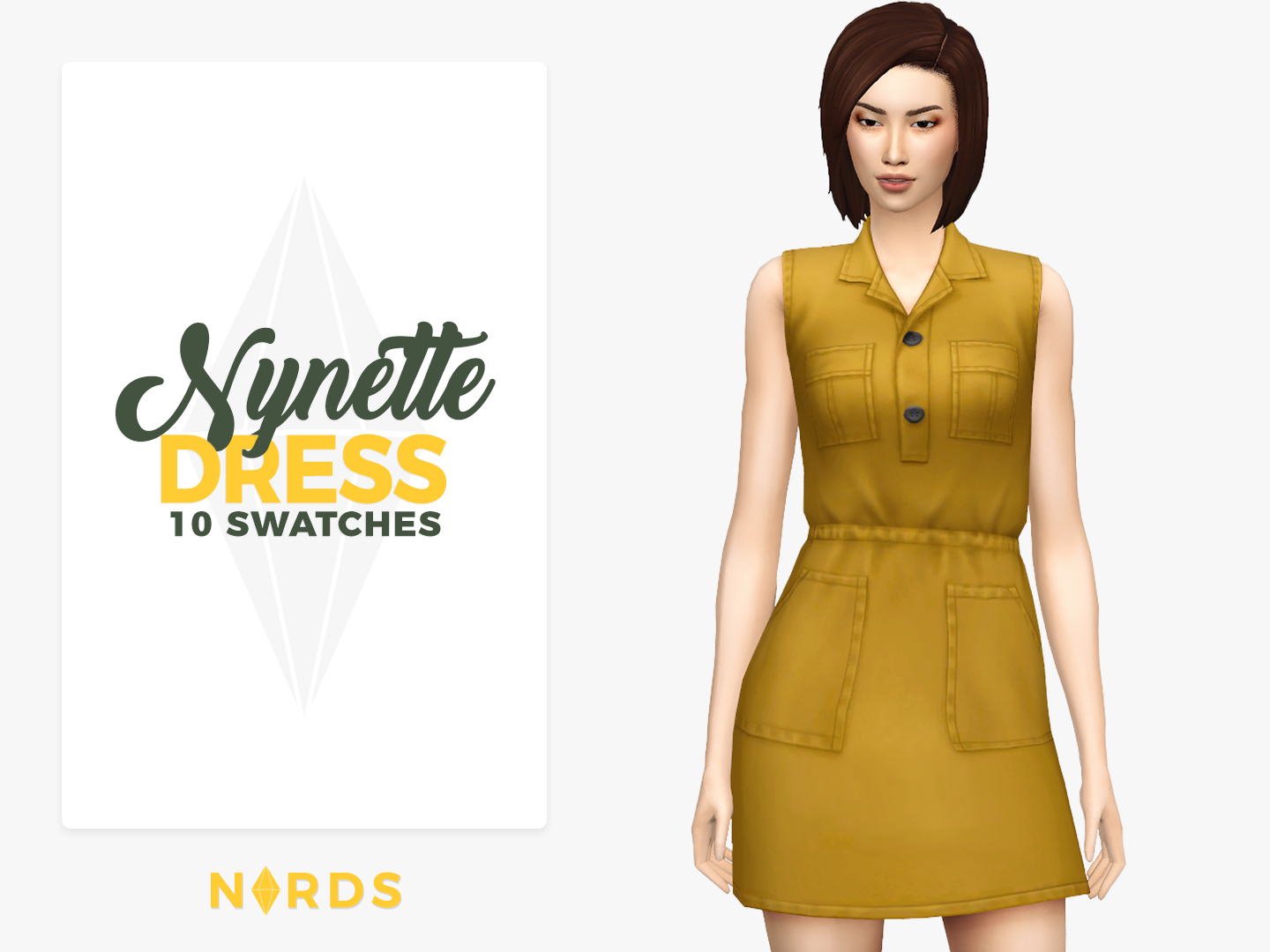 Nynette Sims 4 CC Dress