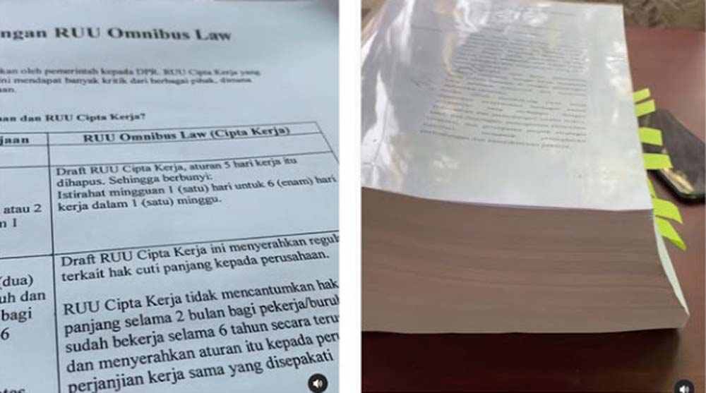 Berubah Lagi Naskah Uu Cipta Kerja Kini 812 Halaman Oposisi Cerdas