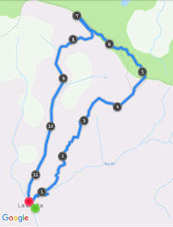 Recorrido aproximado de la ruta