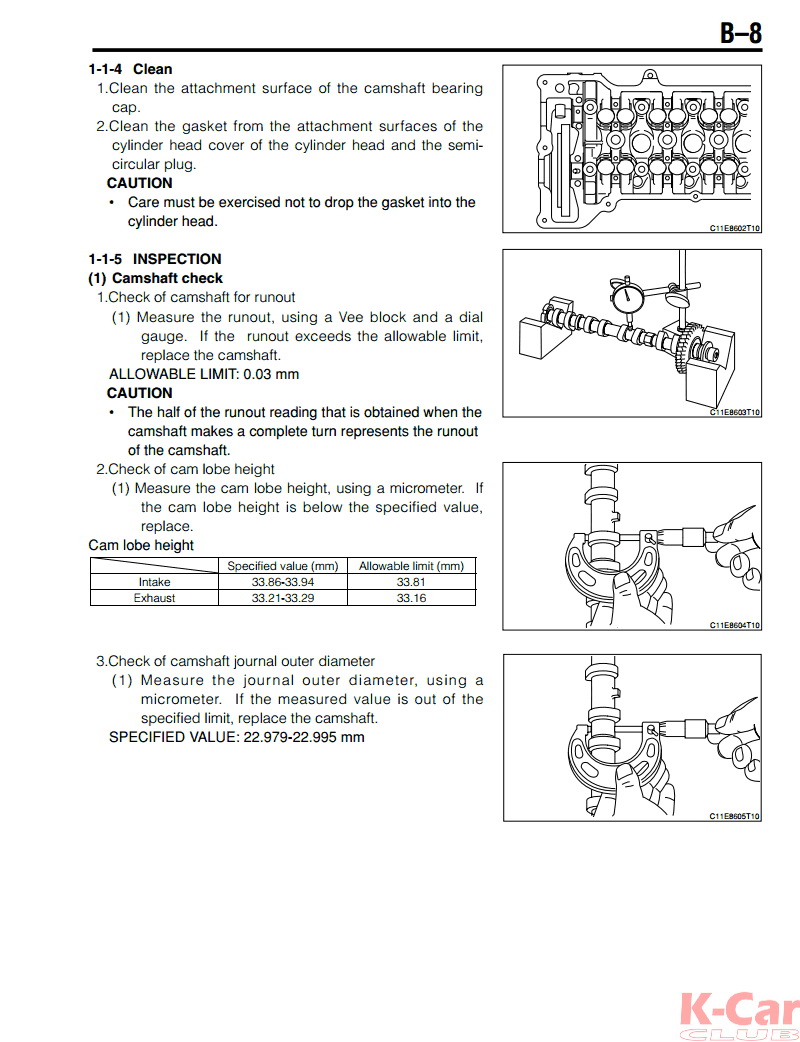 KCar Club Daihatsu JBDET,JBJL Engine repair manual