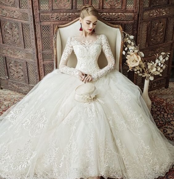 صور فساتين اعراس 2021 ، احدث تشكيلة فساتين اعراس لجمالك