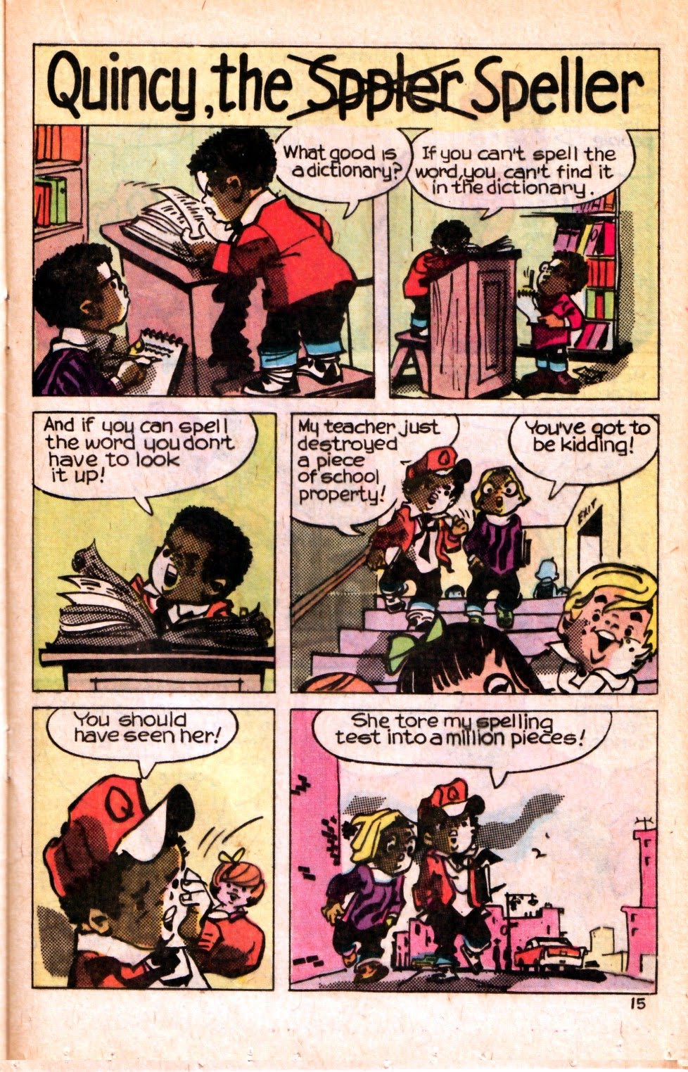 Mike Lynch Cartoons 1977 QUINCY Comic Book Part One