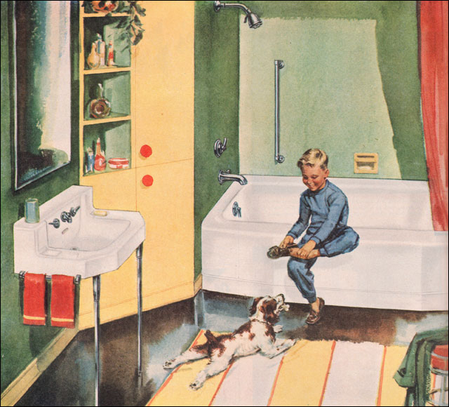 Vintage Bathrooms from 1950s