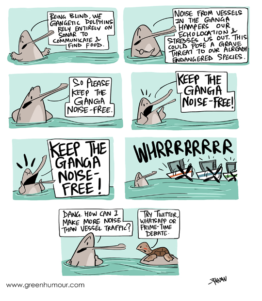 Green Humour: Vessel Noise and the Gangetic Dolphin