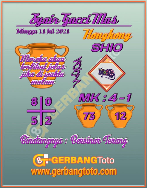 Prediksi Syair Hk 11 Juli 2021 Syair Hongkong Pangkalantoto