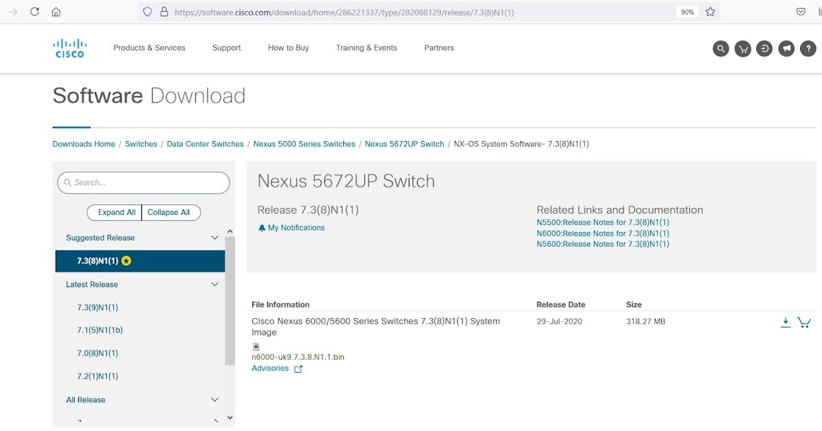 My Network Lab Cisco Nexus 5000 Switch NXOS and Kickstart Code Upgrade