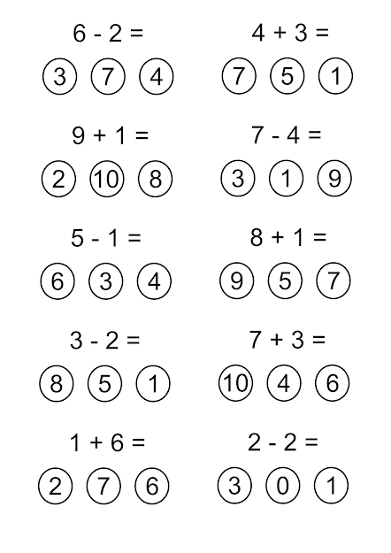 Single Digit Maths Colouring Sheets For KS1