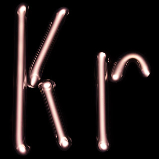 Neon tüpünde Kripton gazının oluşturduğu renk