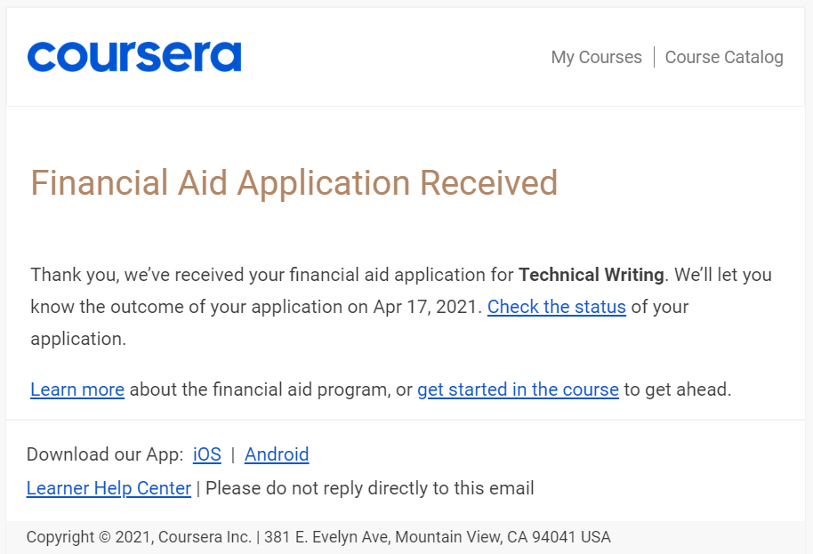 Pengalamanku Mendapat Financial Aid di Coursera — The Hardest Thing You ...