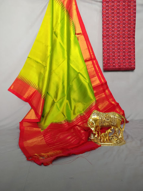 Ikkath sico top with gadwal pattu suits