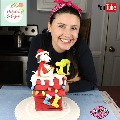 snoopy torta fondant