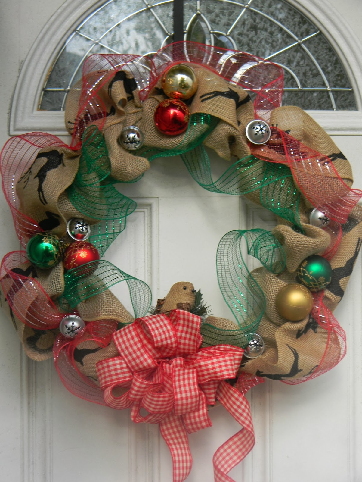 Always Savory Burlap Christmas Wreath